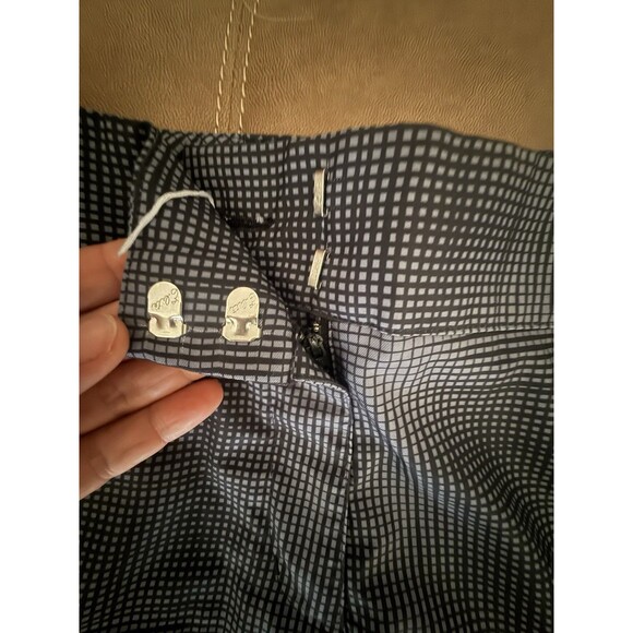 Adidas Climalite Shorts Womens 16 Flat Front Zip Black And Gray Pockets Active - Picture 5 of 12